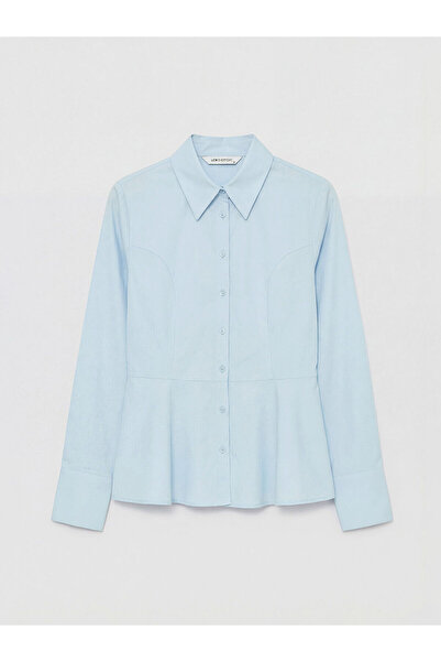 LC Waikiki Γυναικείο πουκάμισο Ozmarka Νέας Σεζόν από ποπλίνα