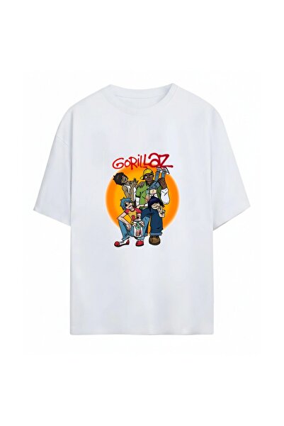 SVART WEAR Μπλουζάκι Gorillaz με στάμπα Unisex Oversize από 100% βαμβάκι