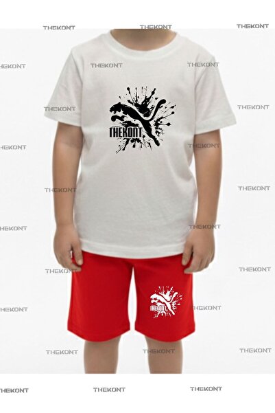 THEKONT SET DE VARĂ PENTRU COPII CU TRICOU ȘI PANTALONI SCURȚI CU IMPRIMEU GH...