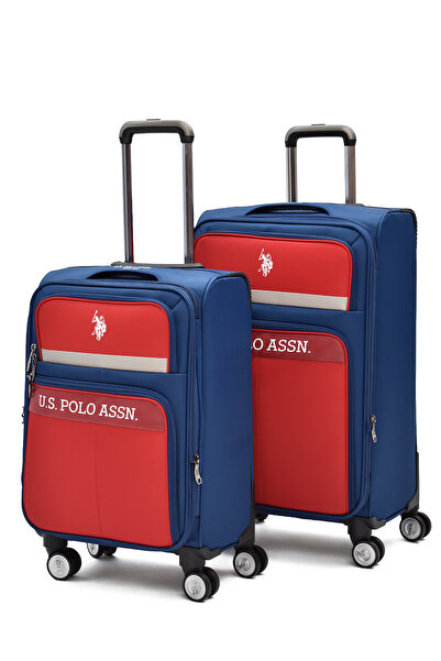 U.S. Polo Assn. 2’li Kumaş Valiz Seti (Kabin + Orta) – Körüklü Geniş Hacimli,...
