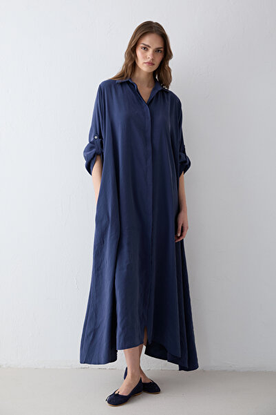 Melike Tatar Kemerli Oversize Elbise 81-3270