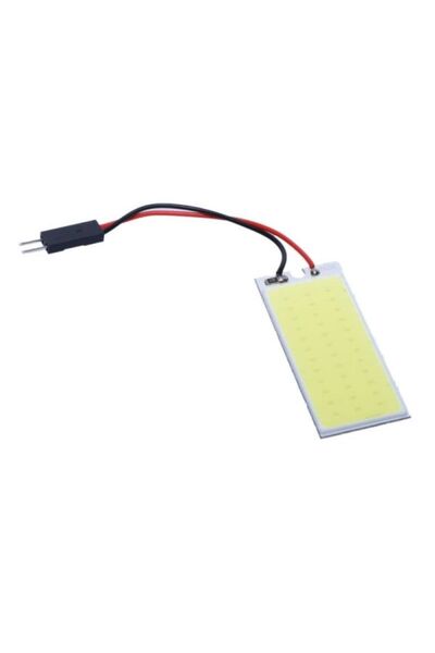 SimpluAcasa LED Auto COB Plafonieră 24 LED 12V Alb Rece, Adaptor T10 / Feston
