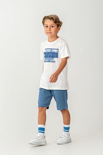 U.S. Polo Assn. Set de două piese, tricou și pantaloni scurți, pentru băieți,...