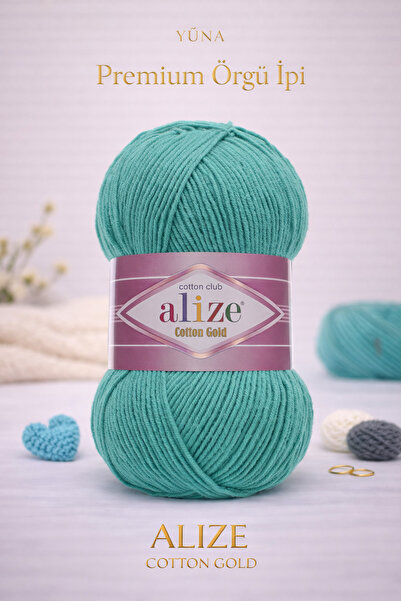 Alize Yazlık Pamuk Ip Cotton Gold Amigurumi Punch Ipi 610 Zümrüt Yeşil
