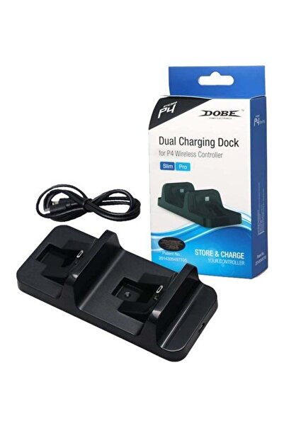 Dobe Dual Charging Wired Dock Cradle For PlayStation 4 Controller