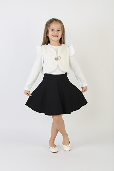 ARBİ kids Set elegant de sărbătoare din trei piese pentru fete, cu fustă și t...