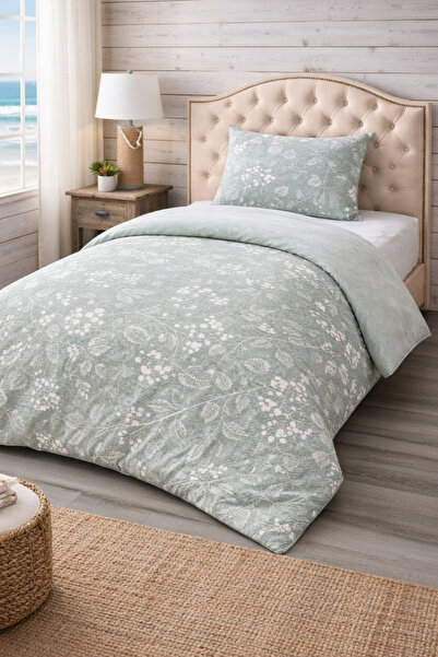 VENTİ VENTİSCA Ocean Premium Cotton Lu Patterned Double Duvet Cover Set
