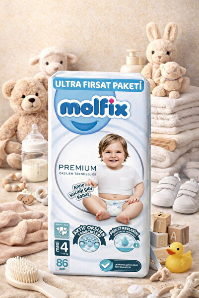 Molfix Premium Ultra Fırsat Paketi Beden 4 Numara Adet: 86 ( Bebeğiniz İçin U...