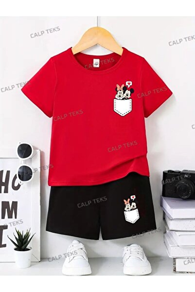 CALP TEKS CEPTE MICKEYS ŠTAMPANI TOP I KRATKE HLAČE T-shirt DEČJI LETNJI SET