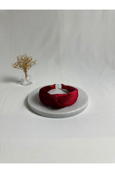 MegssStore Red Velvet Knot Crown Headband