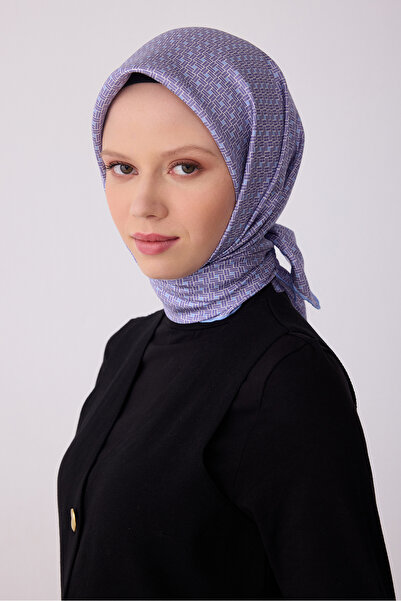 Belli Шовковий шарф з твілу 4317-36 Фіолетовий, блакитний