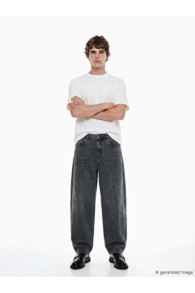 LC Waikiki Nevavm Super Baggy Fit Men's Jean Pants with Difference