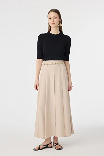 Zühre Kemerli Pileli Uzun Bej Etek 0212