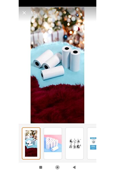 Dinç Thermal 5 Adet Mini Termal Yazıcı & Çocuk Fotoğraf makinaları ile uyumlu...