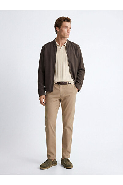 LC Waikiki Καφέ ανδρικό παντελόνι Standard Fit