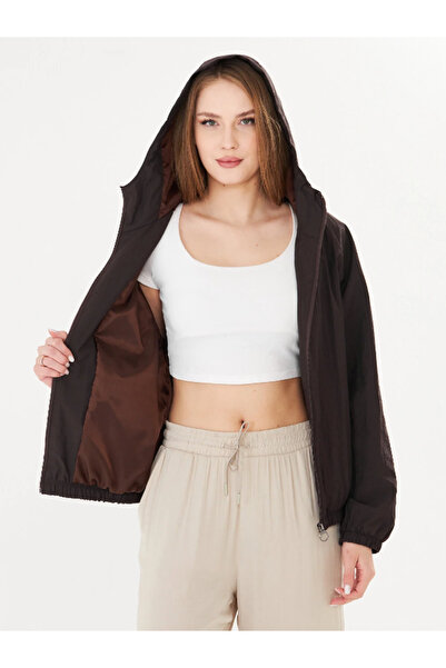 PIQUE Women's Hooded Lined Raincoat Gaye