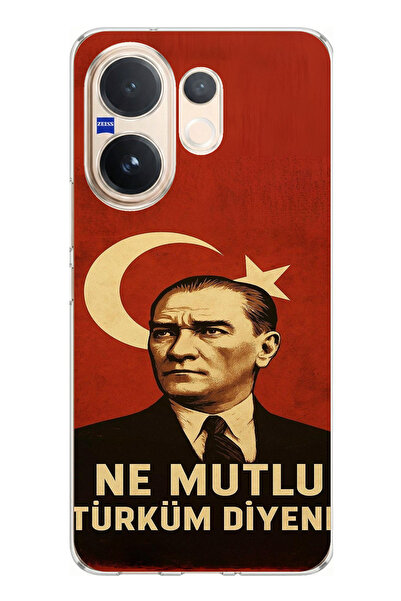 TechTree Vivo V60 Compatible What a Happy Turkey Flag Ataturk Printed Silicon...