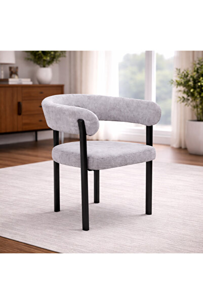 N.zone A modern dining chair with a stylish and comfortable design, luxurious...