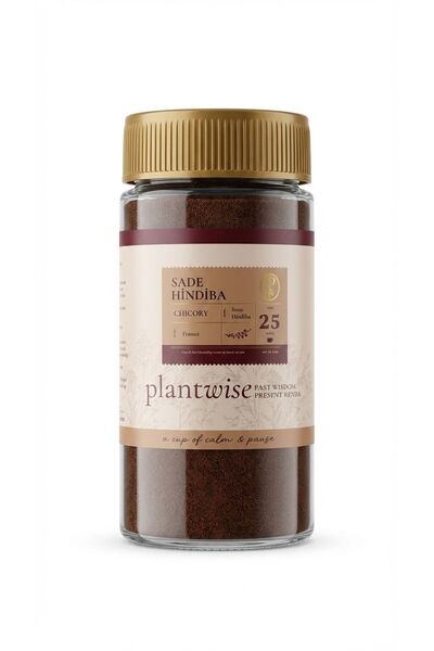 Plantwise Saf Hindiba Kahvesi | %100 Bitkisel | Kafeinsiz | 100g Cam Kavanoz