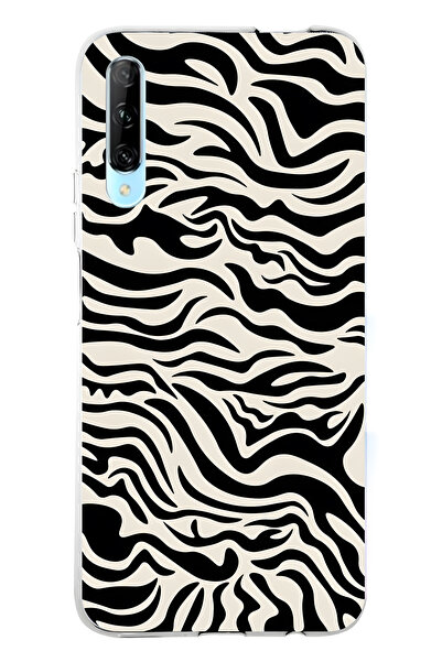 FLAMENKO حافظة هاتف زيرا منقوش شفافة متوافقة مع هاتف هواوي بي سمارت برو