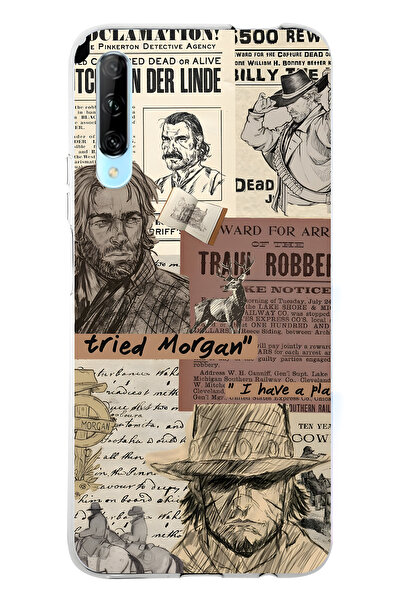 FLAMENKO حافظة هاتف هواوي بي سمارت برو متوافقة مع ويسترن منقوش شفافة