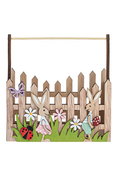 OEM Ladita Decorativa de Paste din Lemn cu Buburuze 15x9x15cm