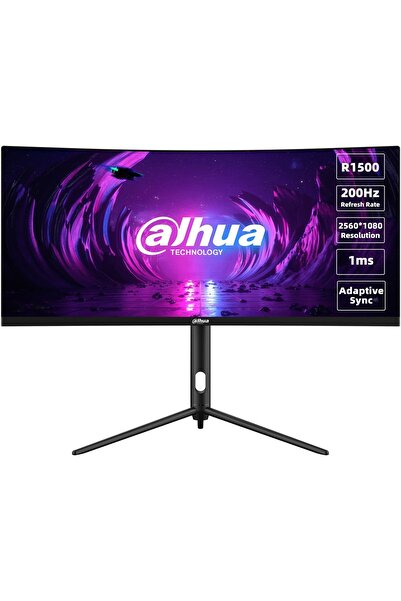 DAHUA Curved Gaming Monitor LM30-E330CA 30", 200 Hz, 2560x1080, VA, 21:9, 250...