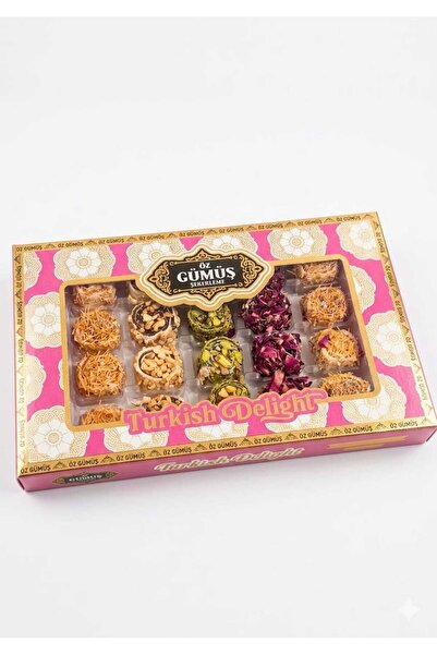 ÖZ GÜMÜŞ LÜX KARIŞIK LOKUM 400 GR GELENEKSEL TÜRK LOKUMU