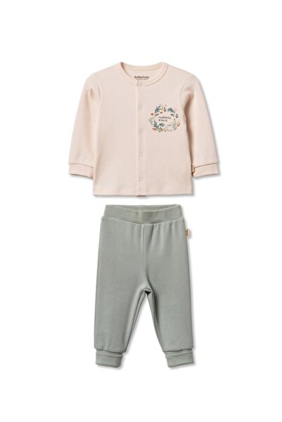 BabyCosy Organic Wear طقم بيجامة للأطفال بأكمام طويلة 100% قطن عضوي - طقم ملا...