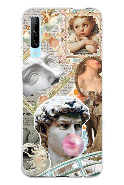 FLAMENKO حافظة هاتف شفافة متوافقة مع هاتف هواوي بي سمارت برو من رينيسانس كولا...