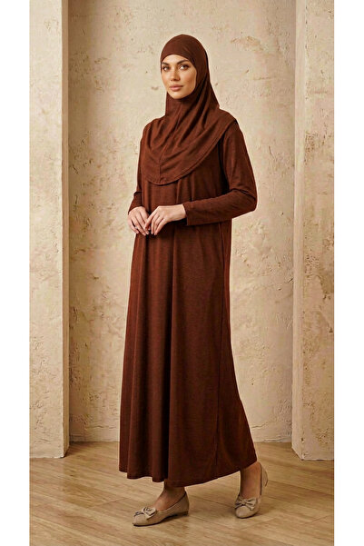 KanatGo Women's Hijab Prayer Dress – Long Sleeve, Straight Cut Comfortable Pr...
