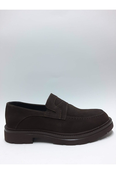 marutti Genuine De Leather Brown Nubuck Laceless Casual Model Light Summer Me...