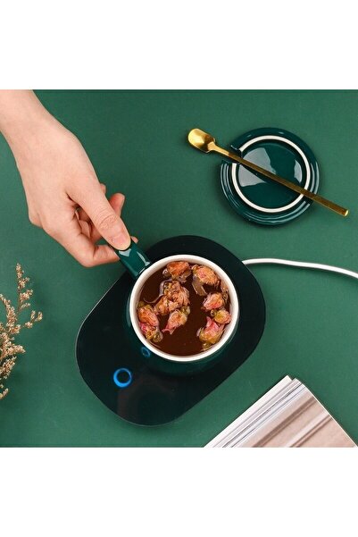 hediyesahibi Elektrikli Kahve Isıtıcılı Şık Kahve Fincanı Seti – Karıştırıcı ...