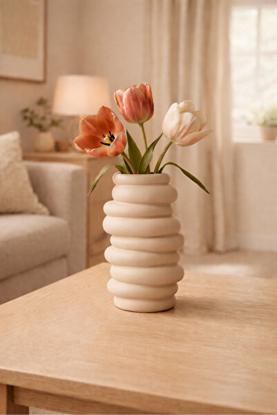 LayerOne Dalga Tasarım Dekoratif Vazo