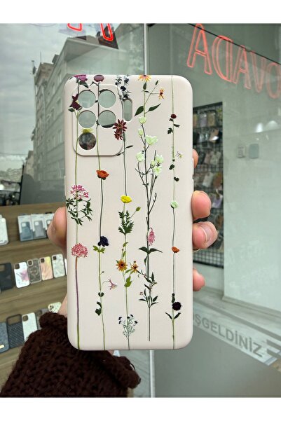 OVADA Oppo Reno 5 Lite/A94 Uyumlu Sarmaşık Ve Çiçek Desenli Silikon Telefon K...