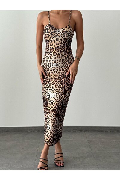 MODALIST FASHION Rochie midi cu imprimeu leopard Juliana