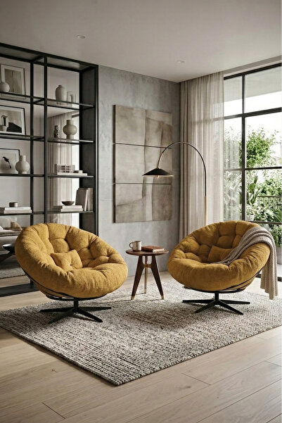 AVYNA ELYSIA Elite™ 2 Adet 360 Derece Dönen Mekanizmalı Tekli Koltuk Berjer &...