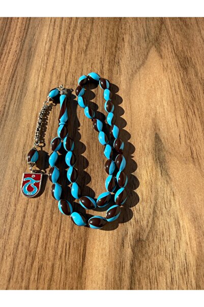 Dağ Kehribar TARAFTAR TESBİHİ ÖZEL PÜSKÜLLÜ