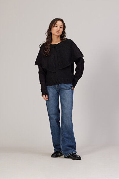 Nisan Collar detail knitted sweater