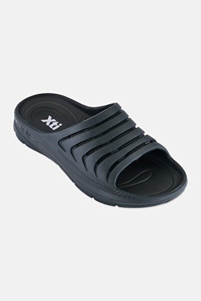 XTI Men Brand Logo Slip On Slides, Olive