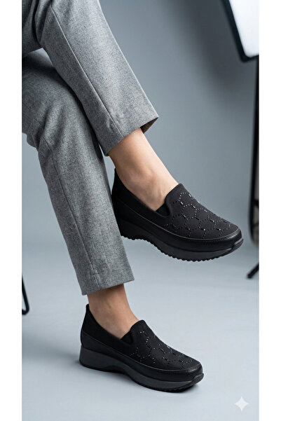 uway Γυναικεία παπούτσια με μαύρη πέτρα O Ορθοπεδικό Άνετη σόλα Mother Shoes ...