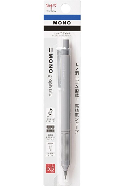 Tombow Mono Graph Lite Neutral 0.5mm Mekanik Kurşun Kalem Gri / DPA-123B