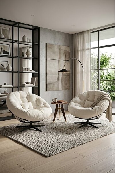 AVYNA ELYSIA Elite™ 2 Adet 360 Derece Dönen Mekanizmalı Tekli Koltuk Berjer &...