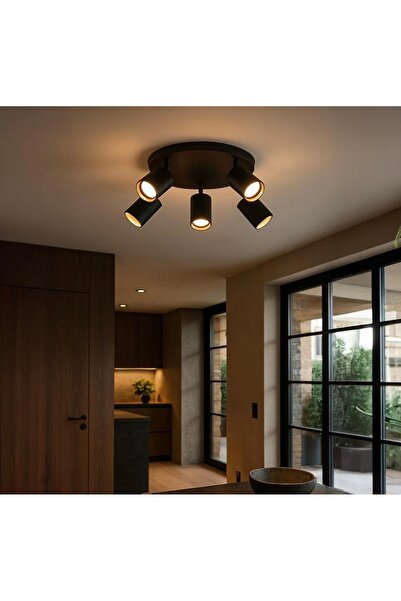 demet habek mylights GU10 5’li LED Spot Yuvarlak Tavan Avize Os ram Enerji Ta...