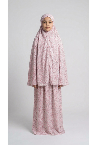 KanatGo Rochie de rugăciune musulmană pentru fete – Confortabilă, cu mânecă l...