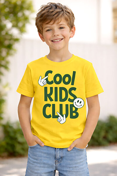 ArtYus تي شيرت كول كيدز كلوب مطبوع للأطفال من الجنسين - قطن قطع تي شيرت صيفي ...