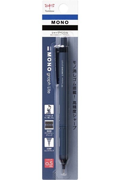 Tombow Mono Graph Lite Neutral 0.5mm Mekanik Kurşun Kalem Lacivert / DPA-123A