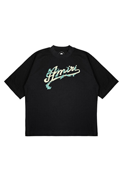 PURE EFFECT Unisex supradimensionat DALLI LOGO YAZI cu imprimeu Boxy Fit Țesă...