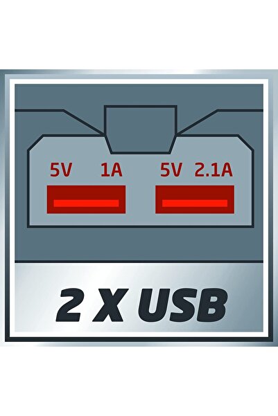 Einhell TC-CP 18 Li USB - Solo, Akülü Mobil USB Şarj Cihazı (Akü ve şarj cihazı dahil değildir) - 4514120