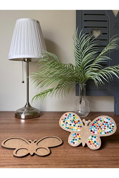 Gizdizayn Kelebek Figürlü Mozaik Ahşap Seti. Anne Çocuk Yetişkin Eğitici Oyun...